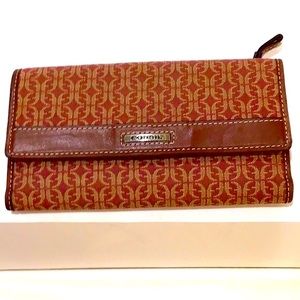 Fossil checkbook wallet, super roomy